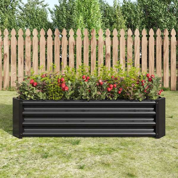 Metal Raised Garden Bed for Flowers and Vegetables
