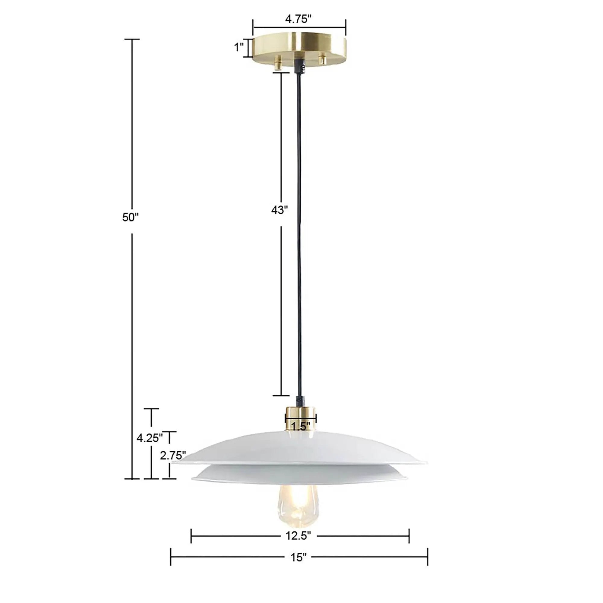 2-Tier Layered Shade Pendant by HouseOfZazla