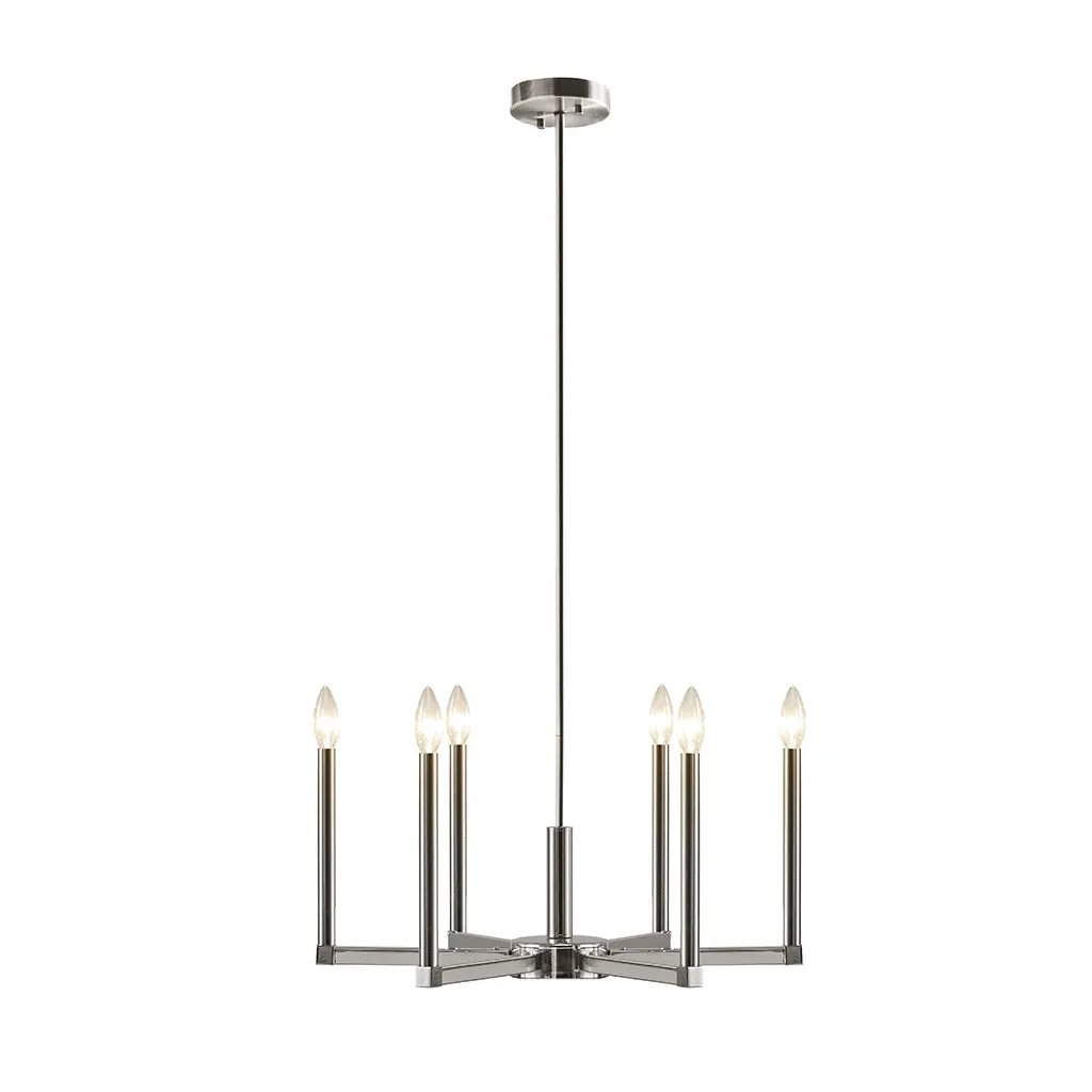 6-Light Contemporary Candelabra Styled Chandelier by HouseOfZazla