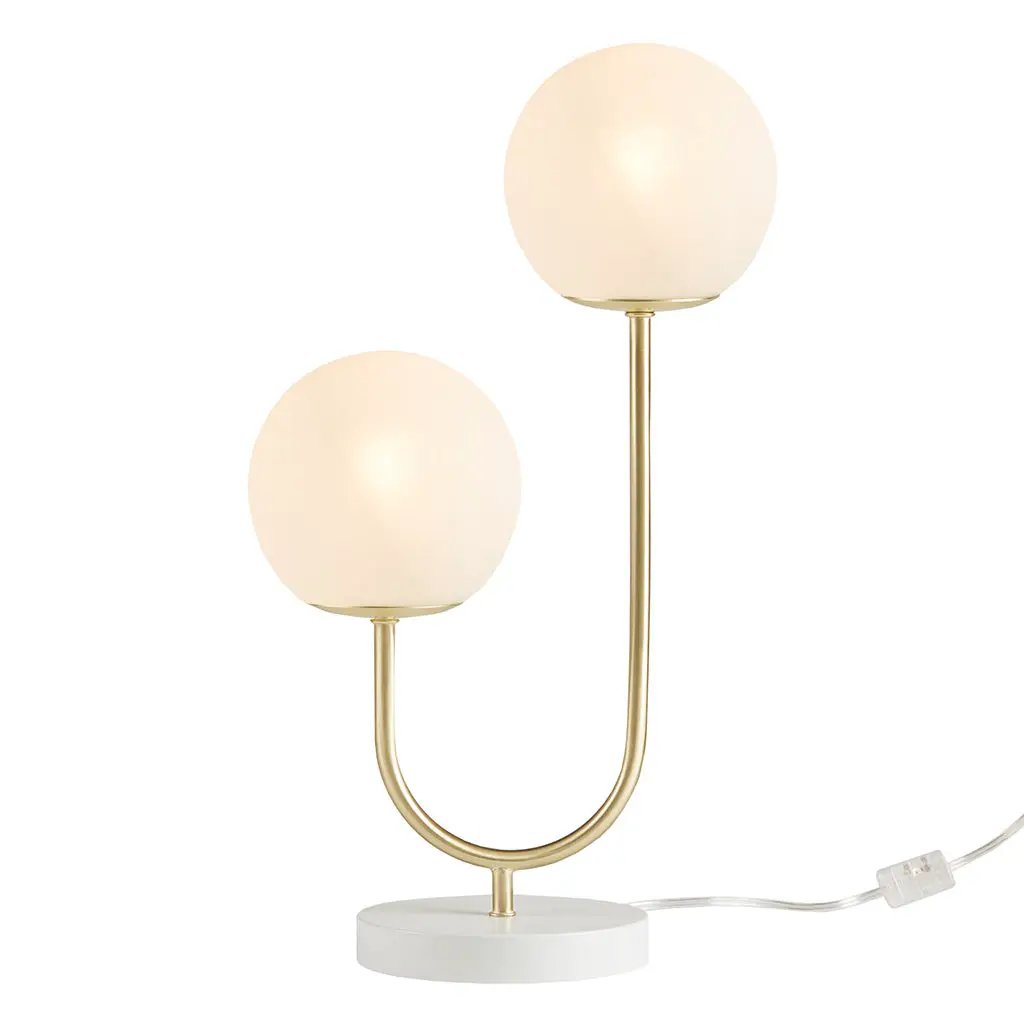 Metal 2-Light Globe Table Lamp by HouseOfZazla