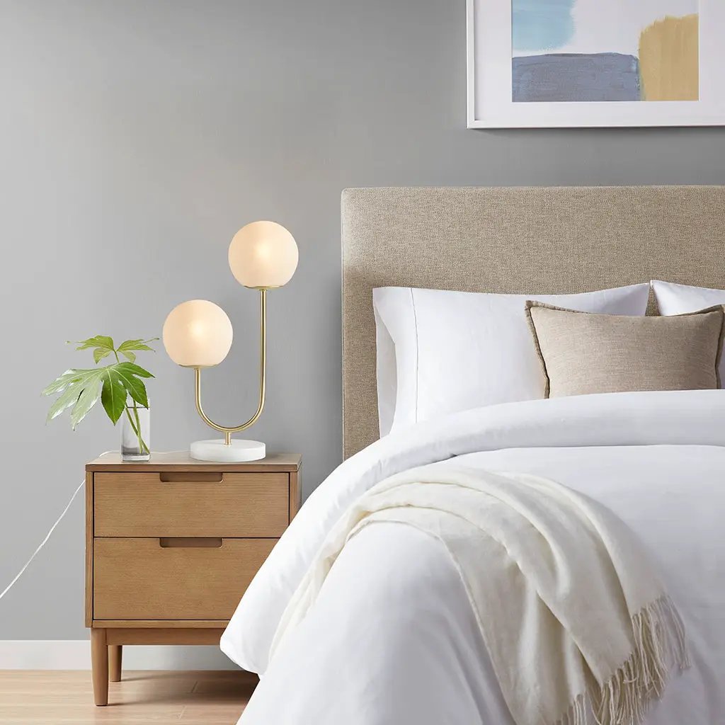 Metal 2-Light Globe Table Lamp by HouseOfZazla