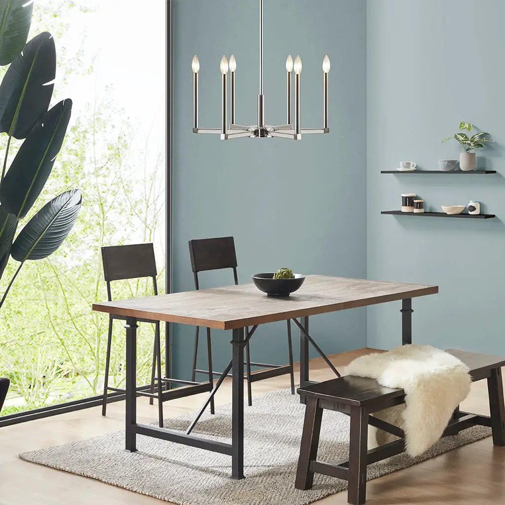 6-Light Contemporary Candelabra Styled Chandelier by HouseOfZazla