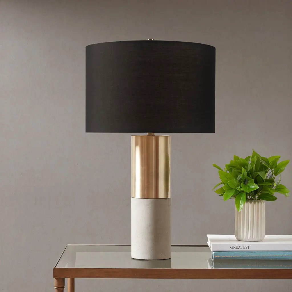 Concrete Table Lamp by HouseOfZazla