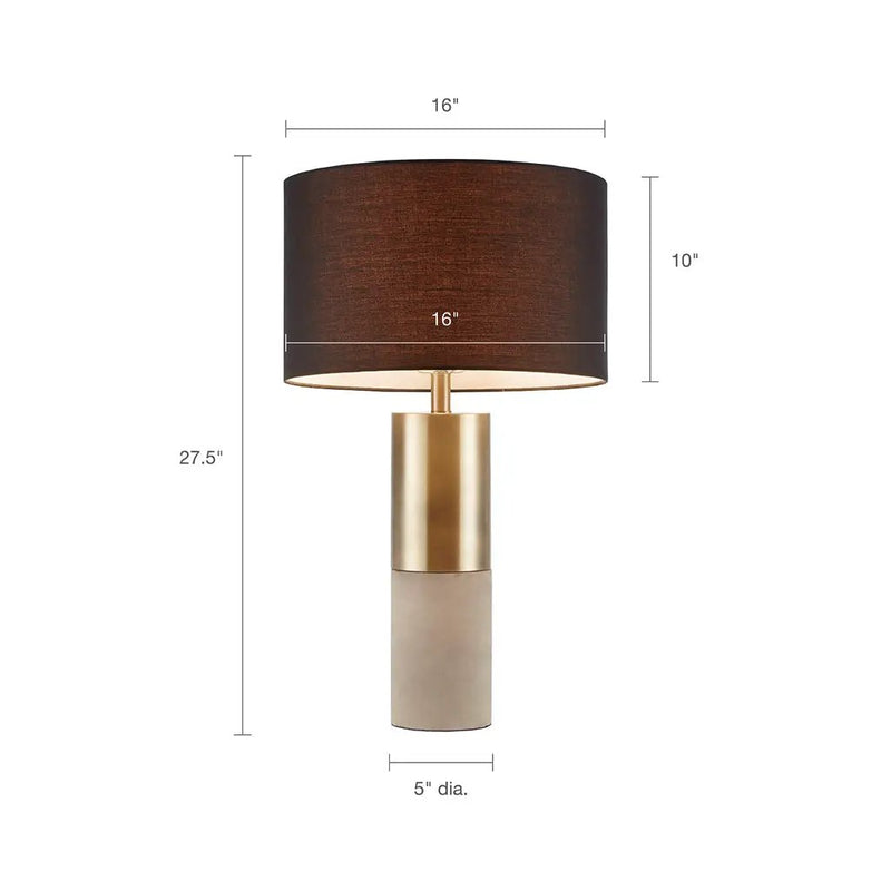 Concrete Table Lamp by HouseOfZazla