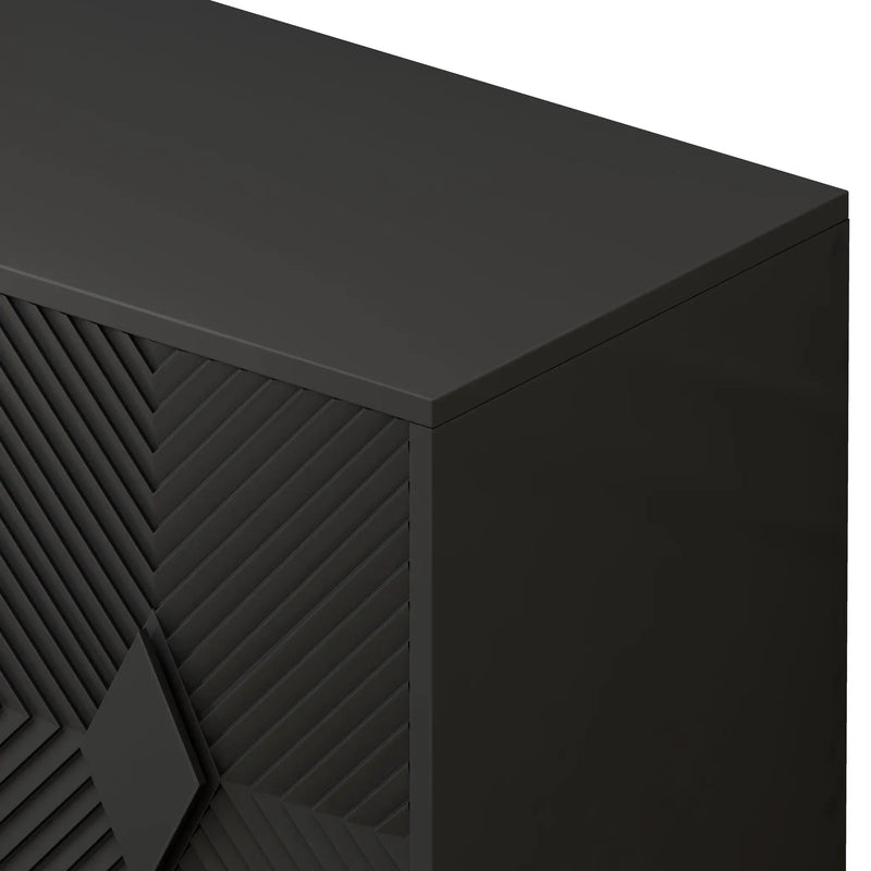 Modern 2 Door Wooden Storage Cabinet Accent Cabinet by HouseOfZazla