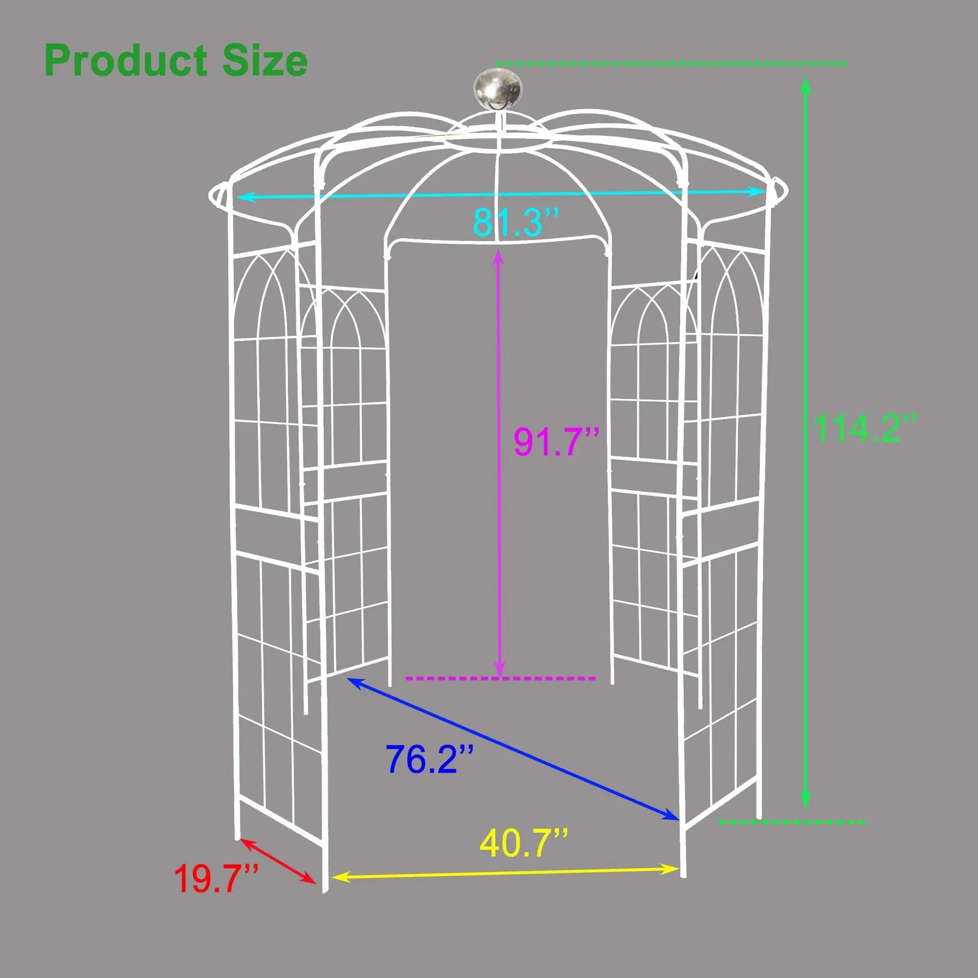 Metal Garden Arch by HouseOfZazla