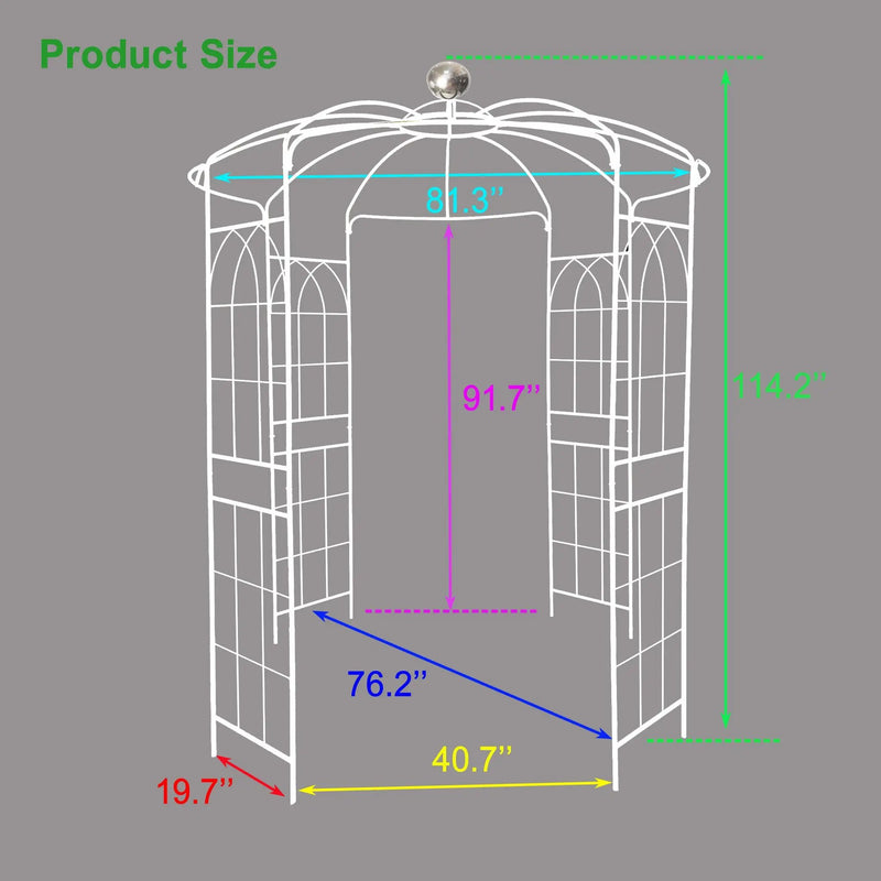 Metal Garden Arch by HouseOfZazla
