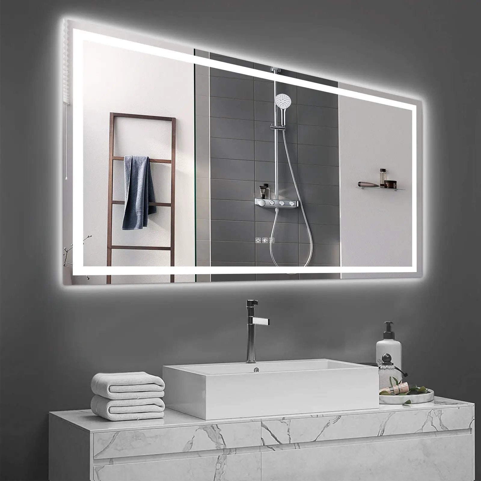 72"×36" LED Mirror Light Bathroom by HouseOfZazla