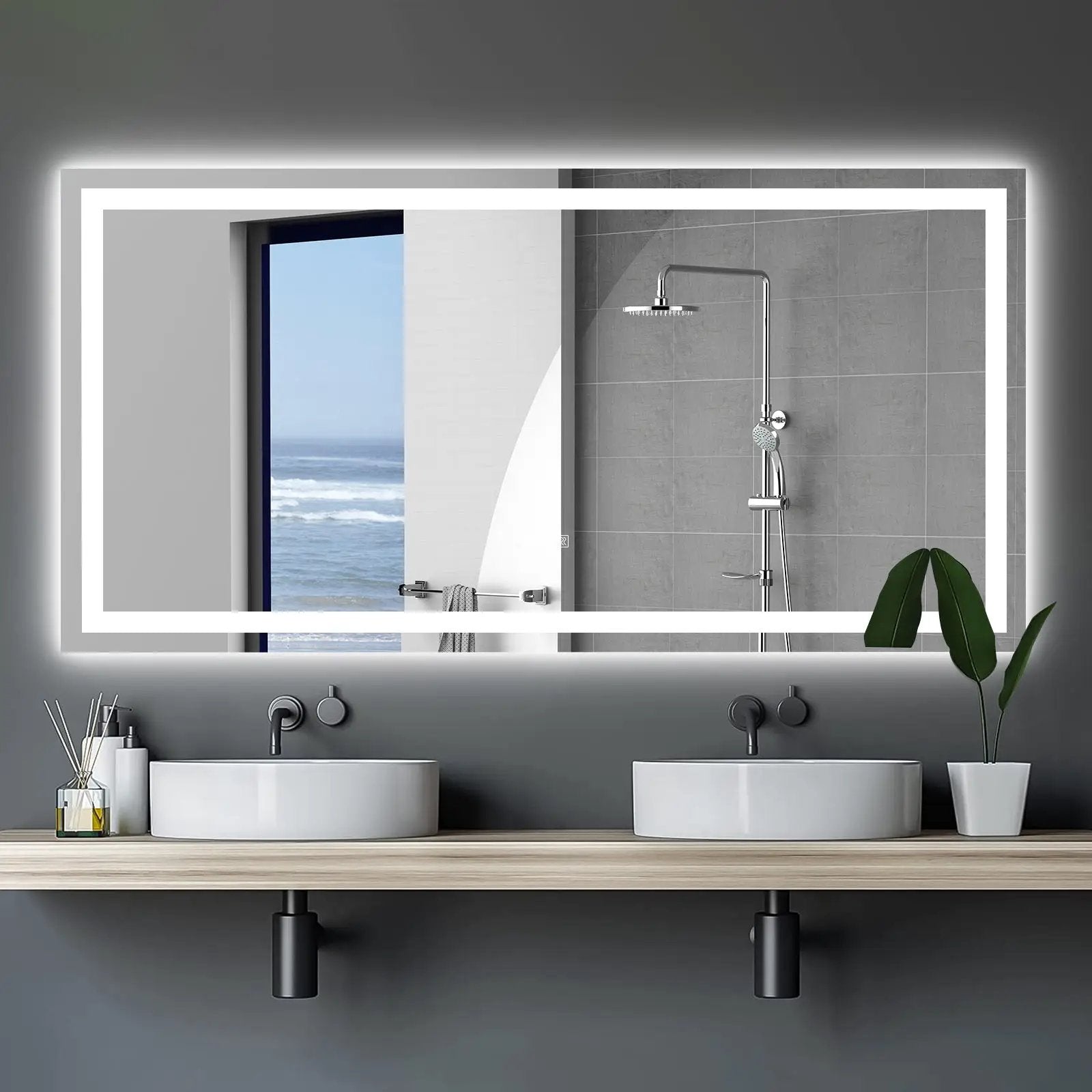 72"×36" LED Mirror Light Bathroom by HouseOfZazla