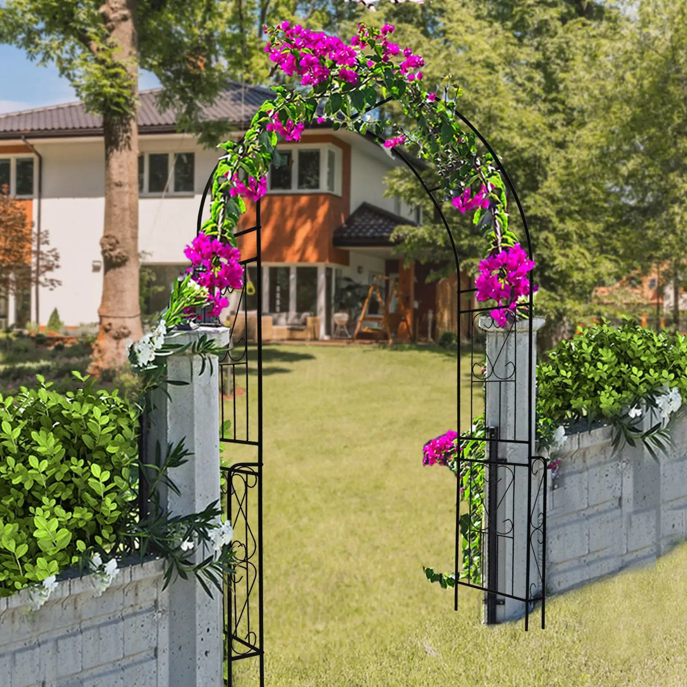 Metal Garden Arch W55'' x H94.5'' by HouseOfZazla
