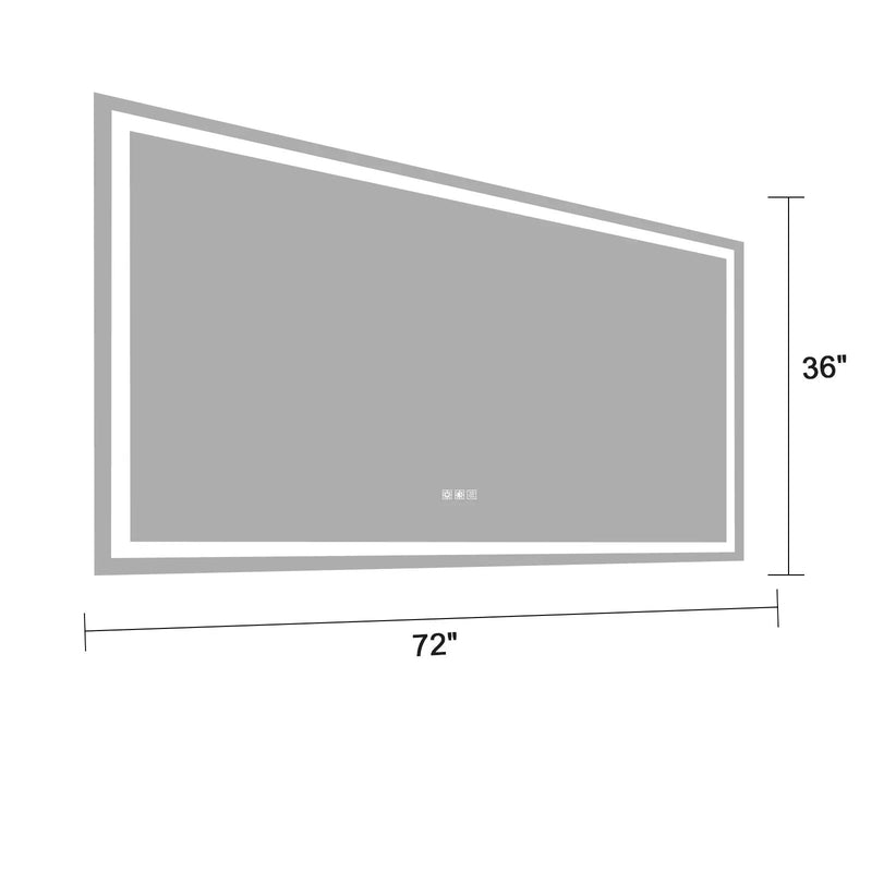 72"×36" LED Mirror Light Bathroom by HouseOfZazla