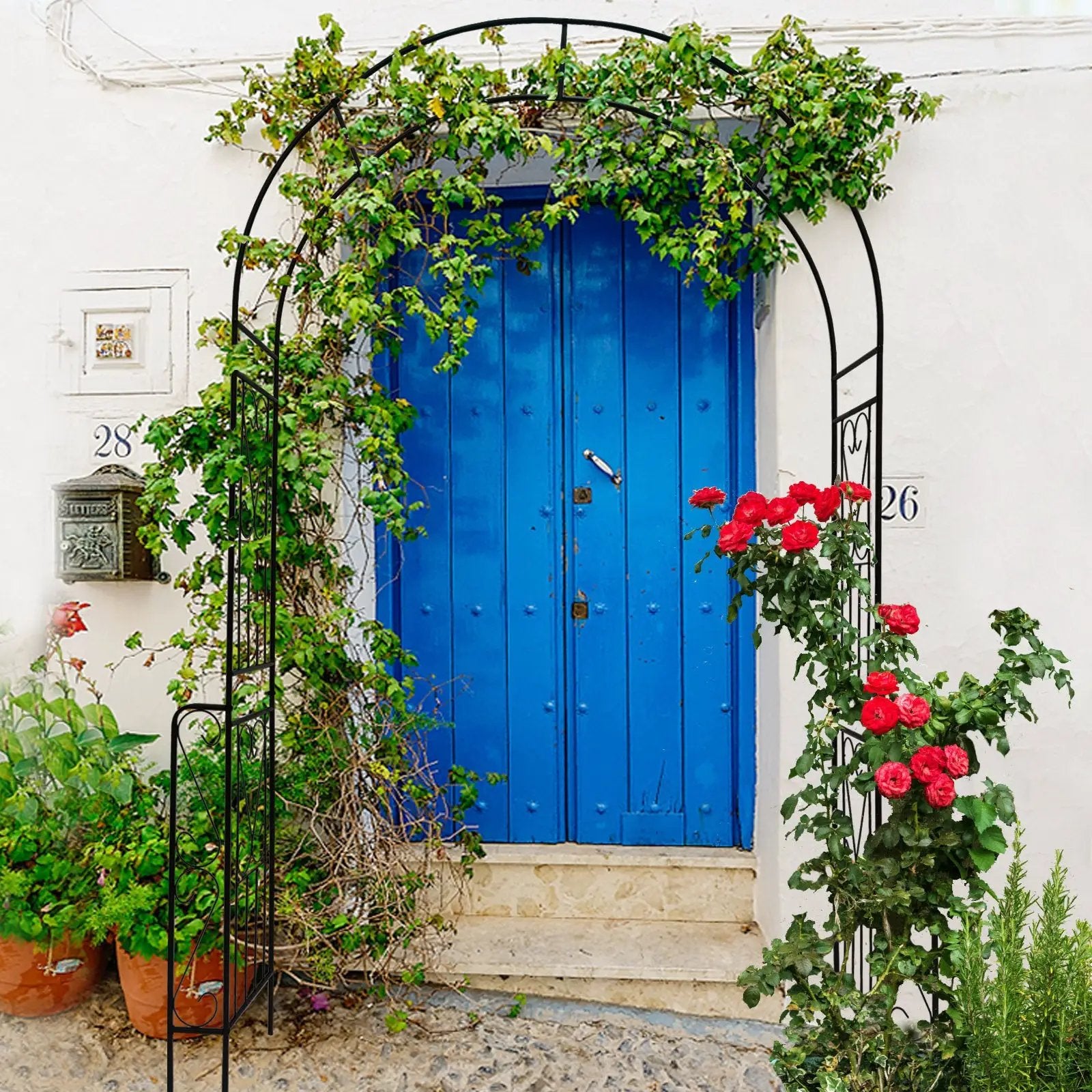 Metal Garden Arch W55'' x H94.5'' by HouseOfZazla