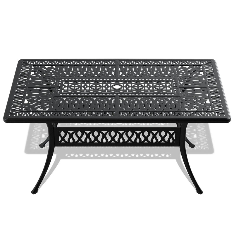 7-Piece Set Of All-Weather Cast Aluminum Dining Furniture Set by HouseOfZazla