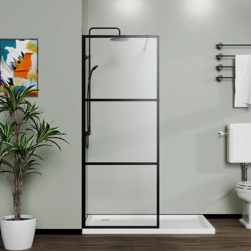 Goodyo 34" Shower Screen Door Walk-in Wet-room by HouseOfZazla