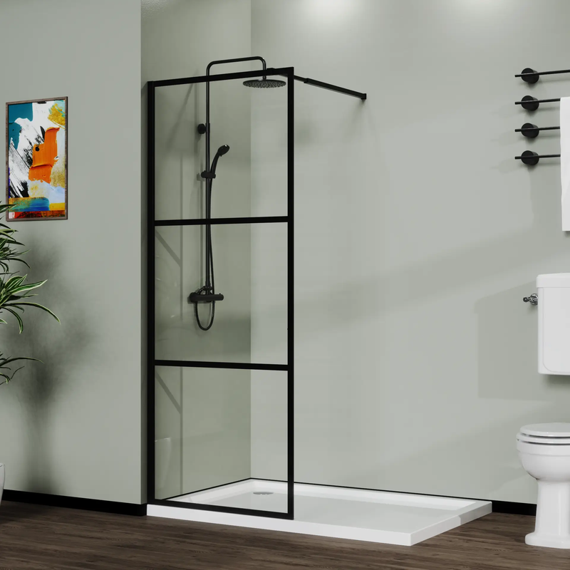 Goodyo 34" Shower Screen Door Walk-in Wet-room by HouseOfZazla