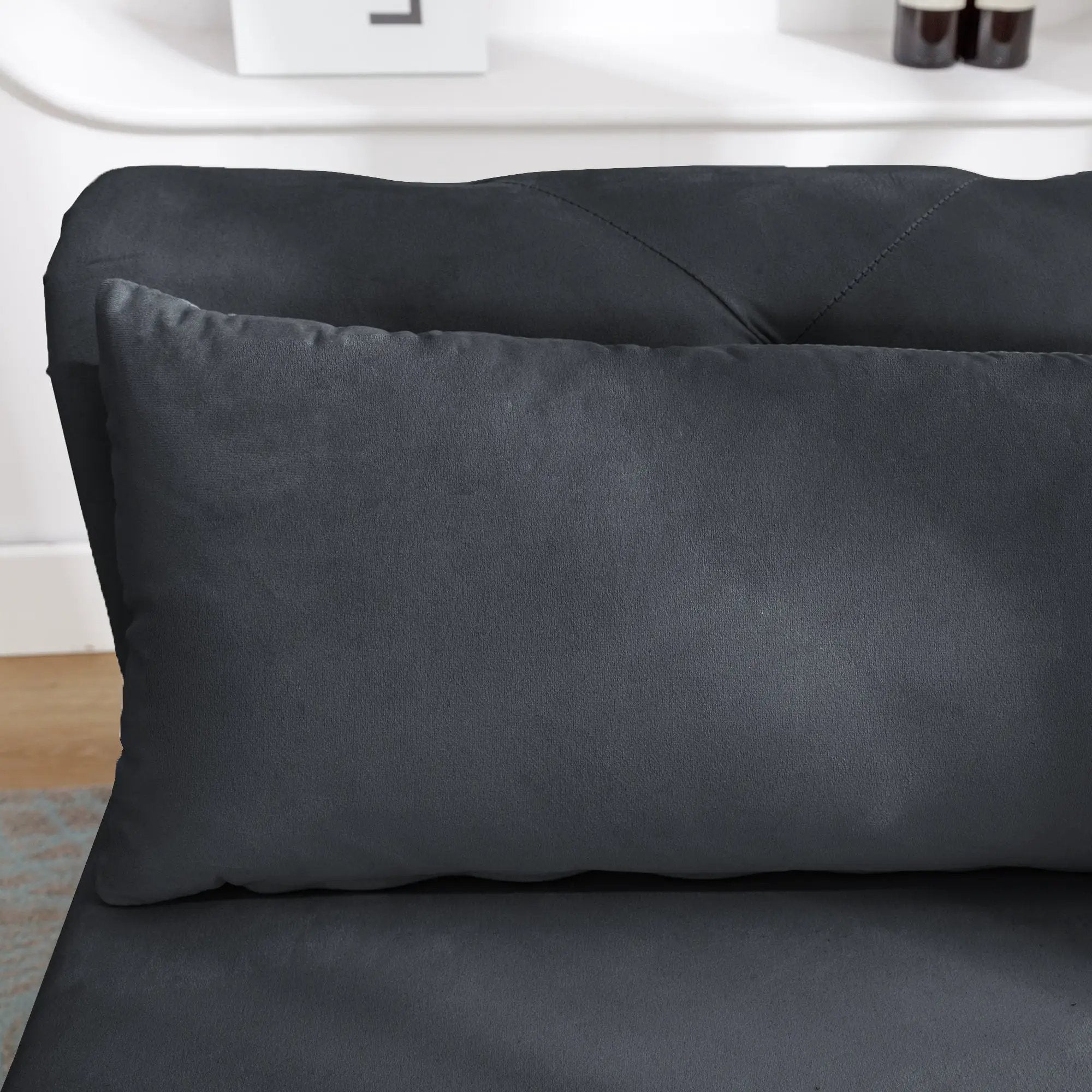 Black Velvet Chaise Lounge by HouseOfZazla