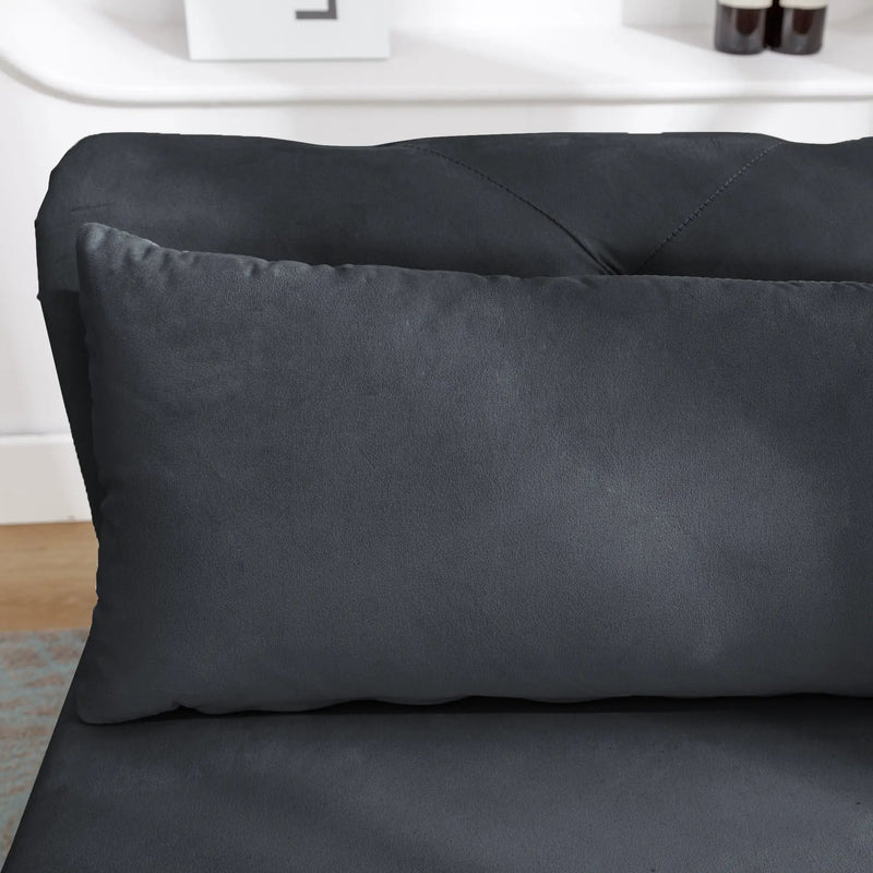 Black Velvet Chaise Lounge by HouseOfZazla