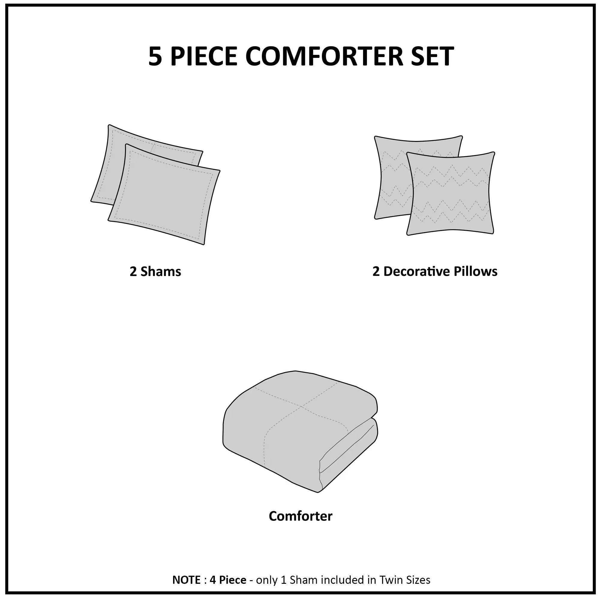 Twin/Twin XL Ruffle Comforter Set by HouseOfZazla
