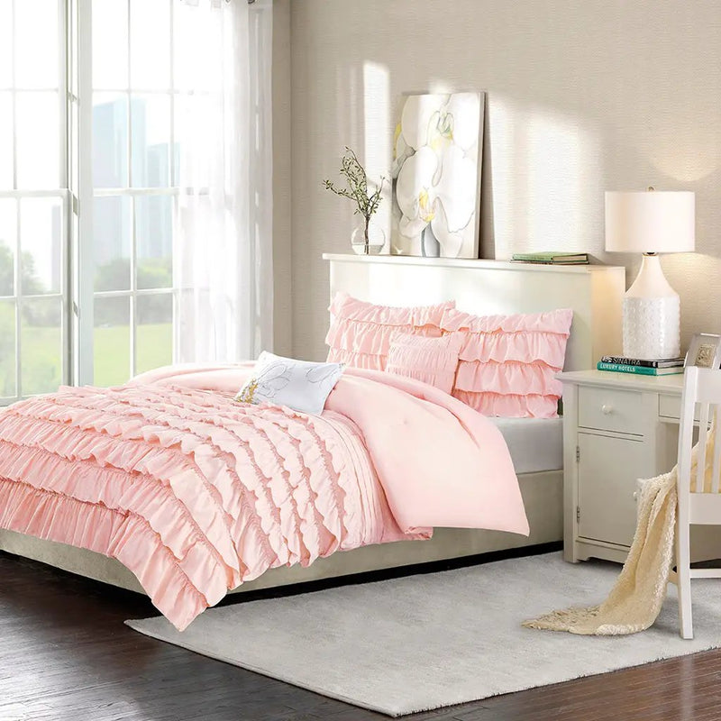Twin/Twin XL Ruffle Comforter Set by HouseOfZazla