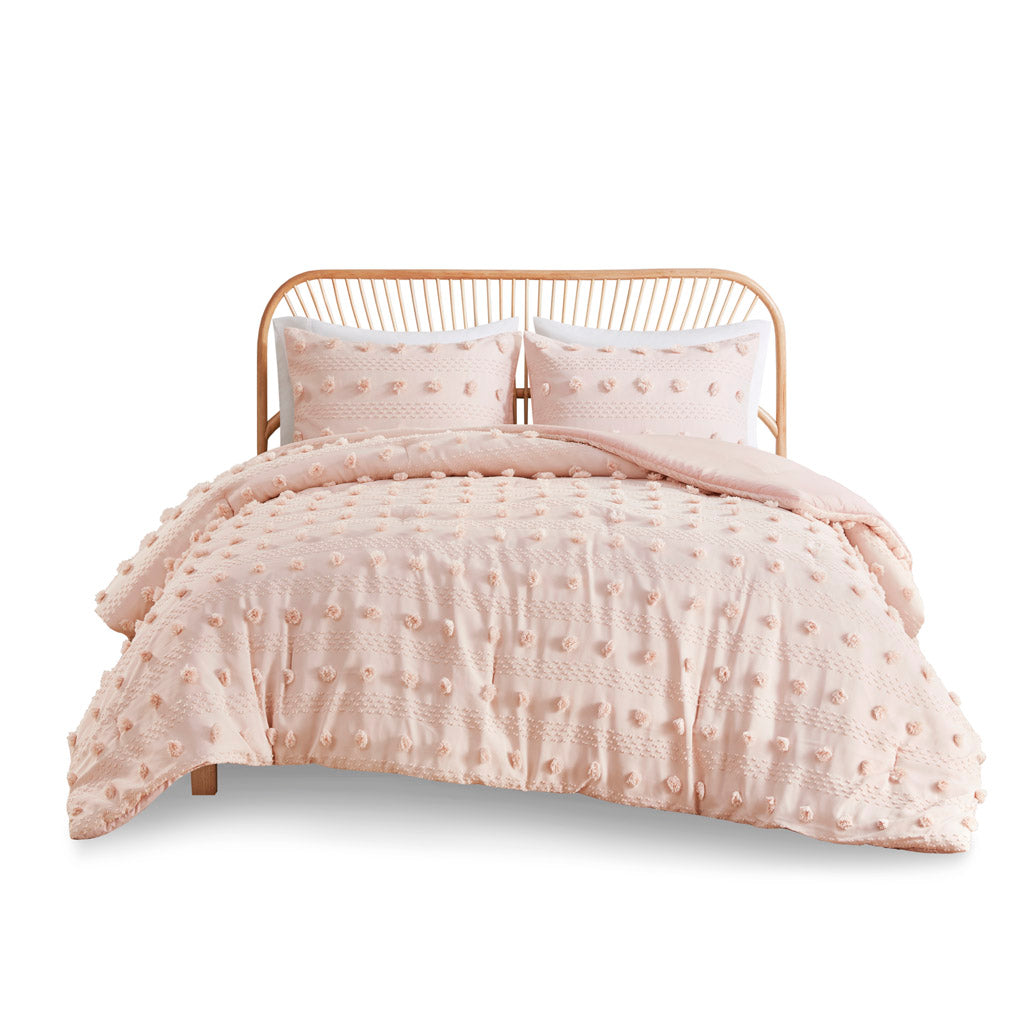 Twin/Twin XL Clip Jacquard Comforter Set with Antimicrobial Polyester – White, photo 7 of 10