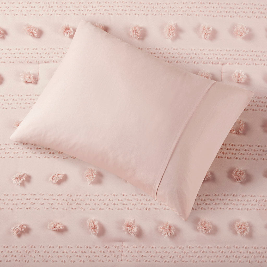 Twin/Twin XL Clip Jacquard Comforter Set with Antimicrobial Polyester – White, photo 2 of 10