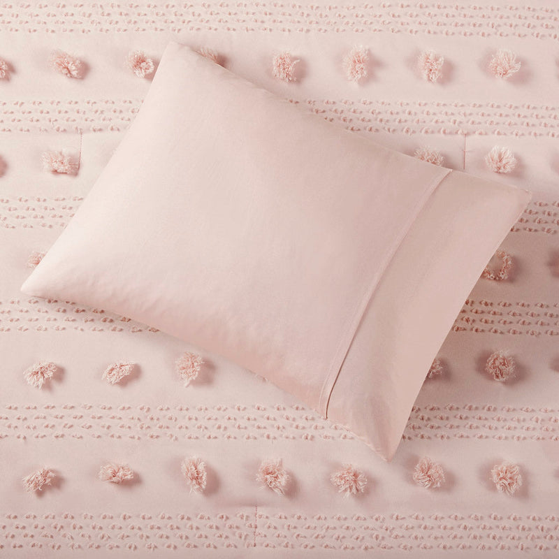 Twin/Twin XL Clip Jacquard Comforter Set with Antimicrobial Polyester – White, photo 2 of 10