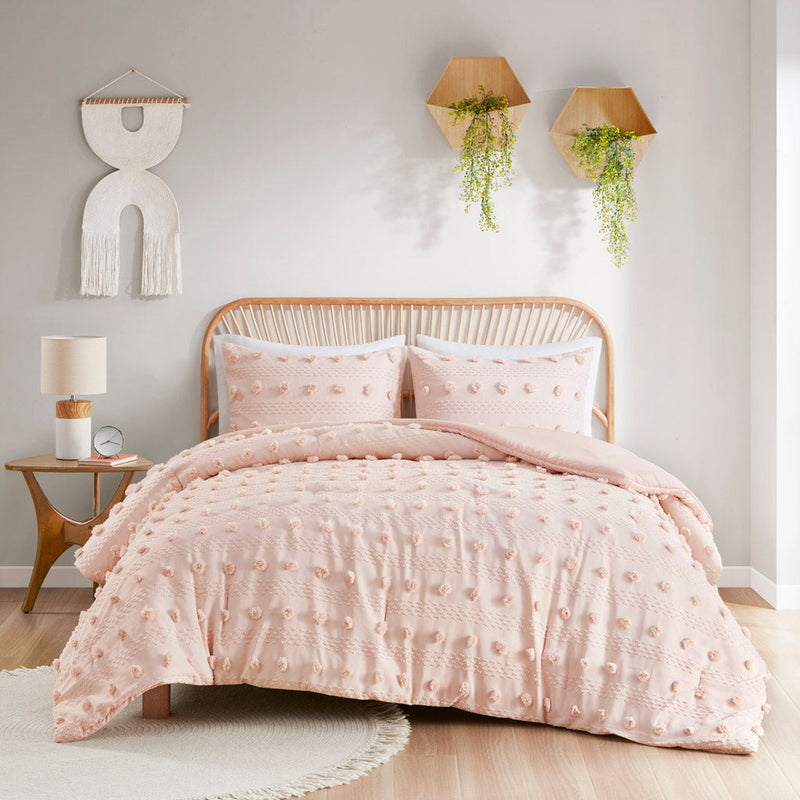 Twin/Twin XL Clip Jacquard Comforter Set with Antimicrobial Polyester – White, photo 4 of 10
