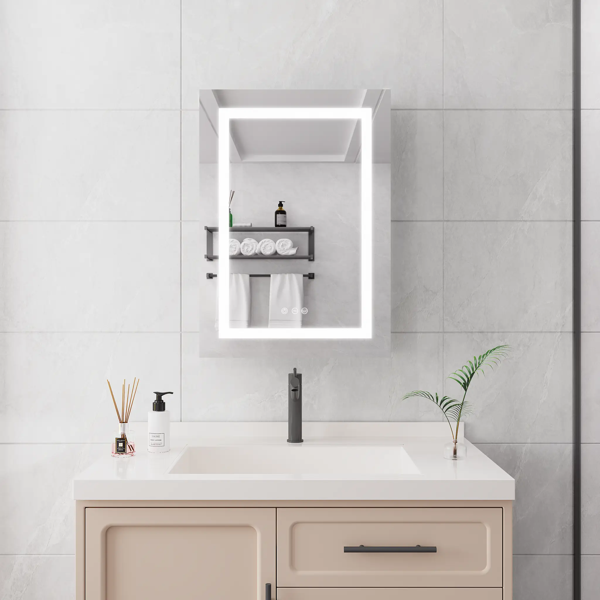 20 X 28 Inch Bathroom Medicine Cabinet with LED Mirror by HouseOfZazla