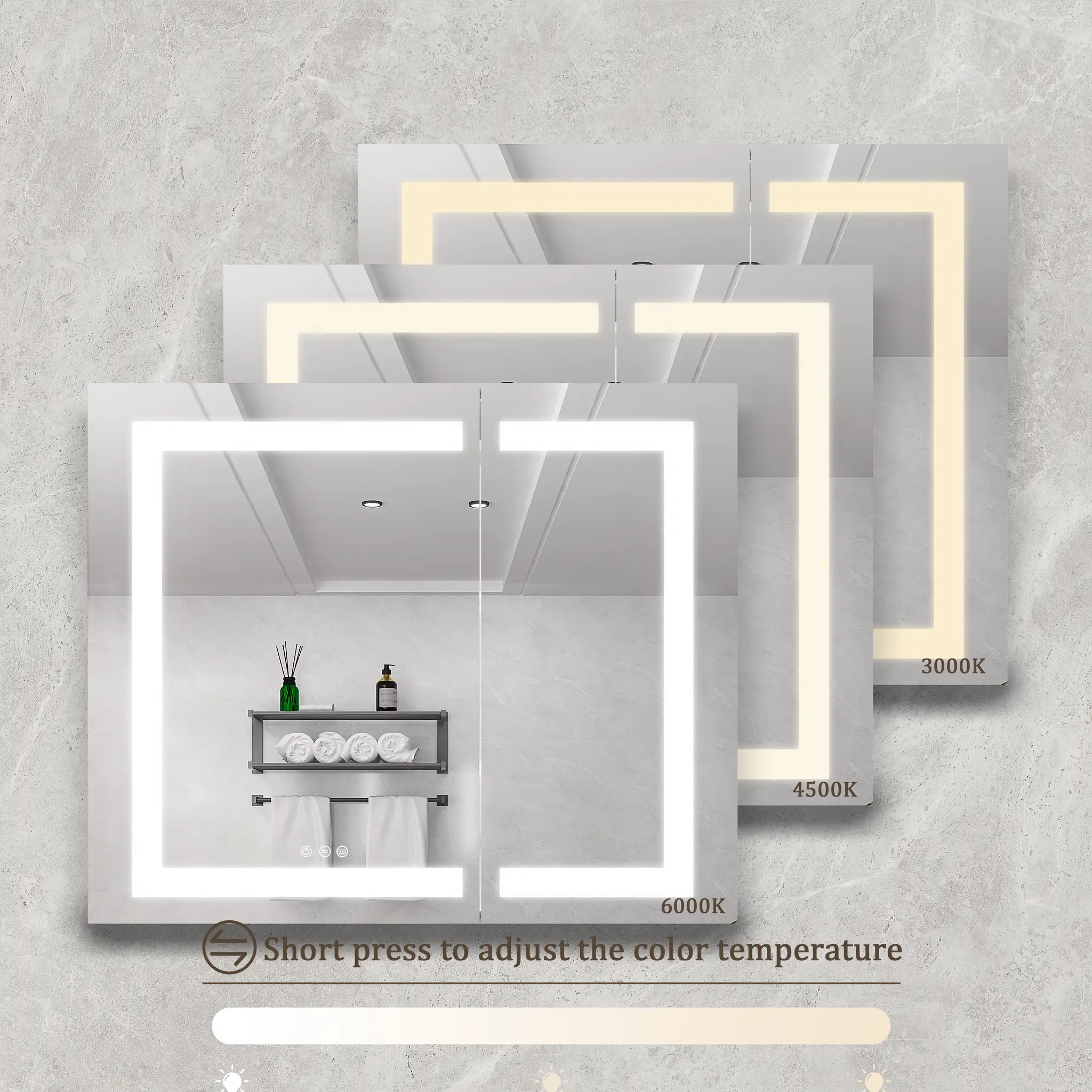 36x30 Inch Medicine Cabinet with LED Vanity Mirror by HouseOfZazla