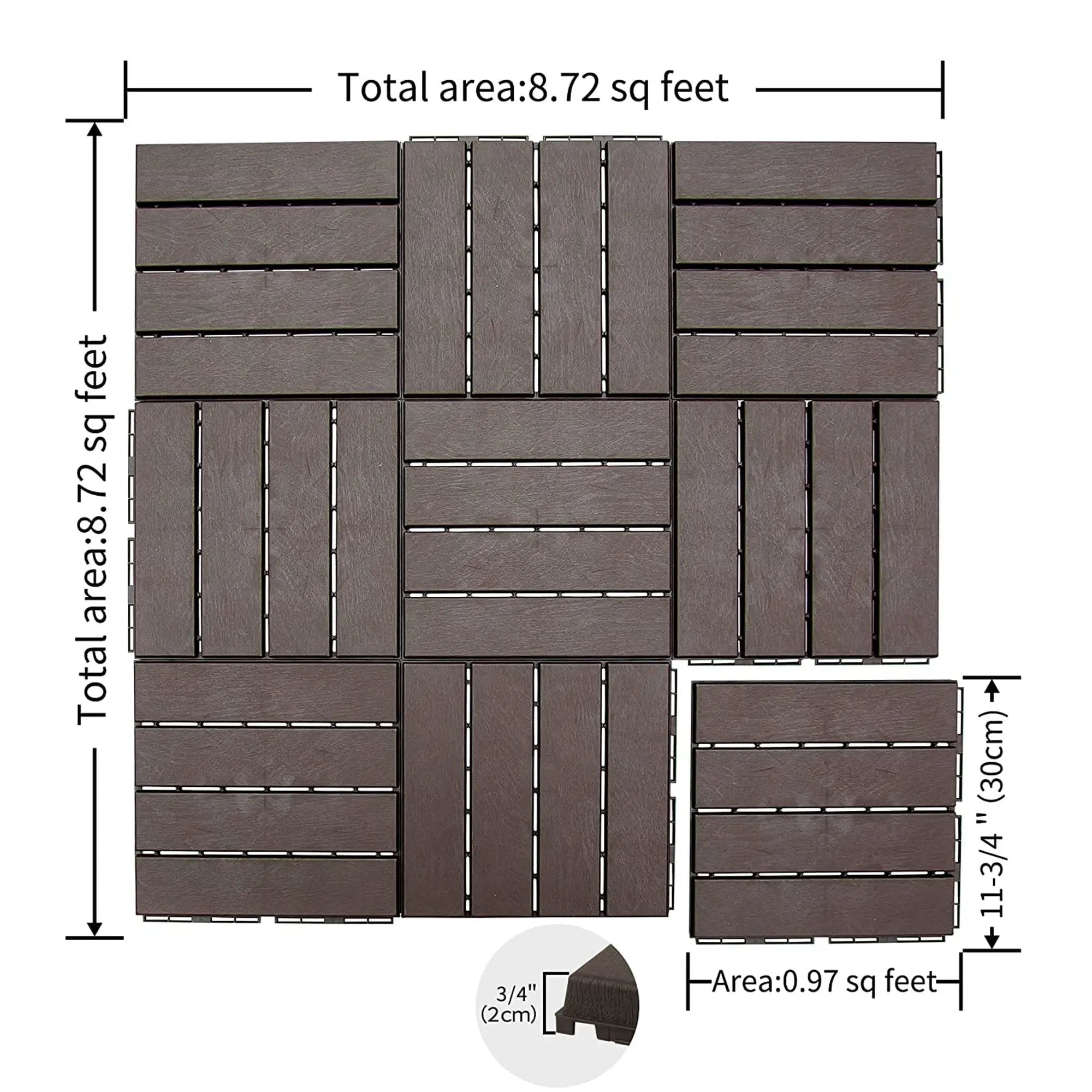 Patio Interlocking Deck Tiles by HouseOfZazla