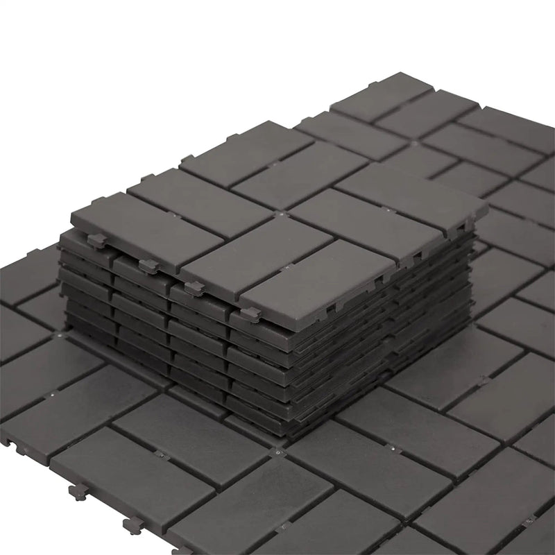 Patio Interlocking Deck Tiles - 12x12 Composite Decking Tiles by HouseOfZazla