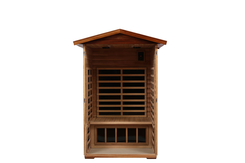Two-Person Far-Infrared Outdoor Sauna with Carbon Heating Panels - Solid Wood, photo 2 of 8
