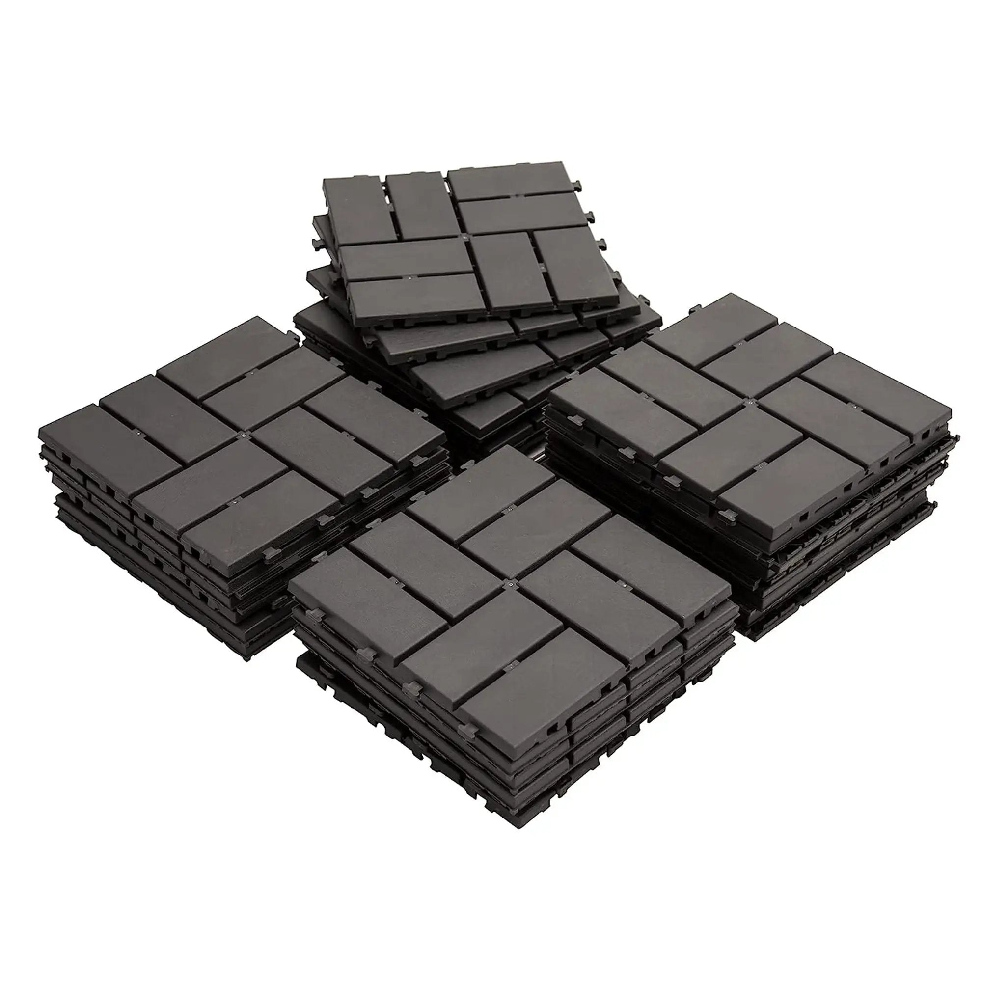 Patio Interlocking Deck Tiles - Gray Composite by HouseOfZazla