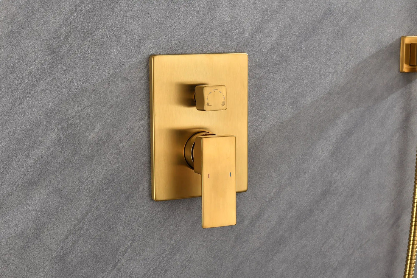 Wall Mounted Shower System with Handheld and Rainfall Head by HouseOfZazla