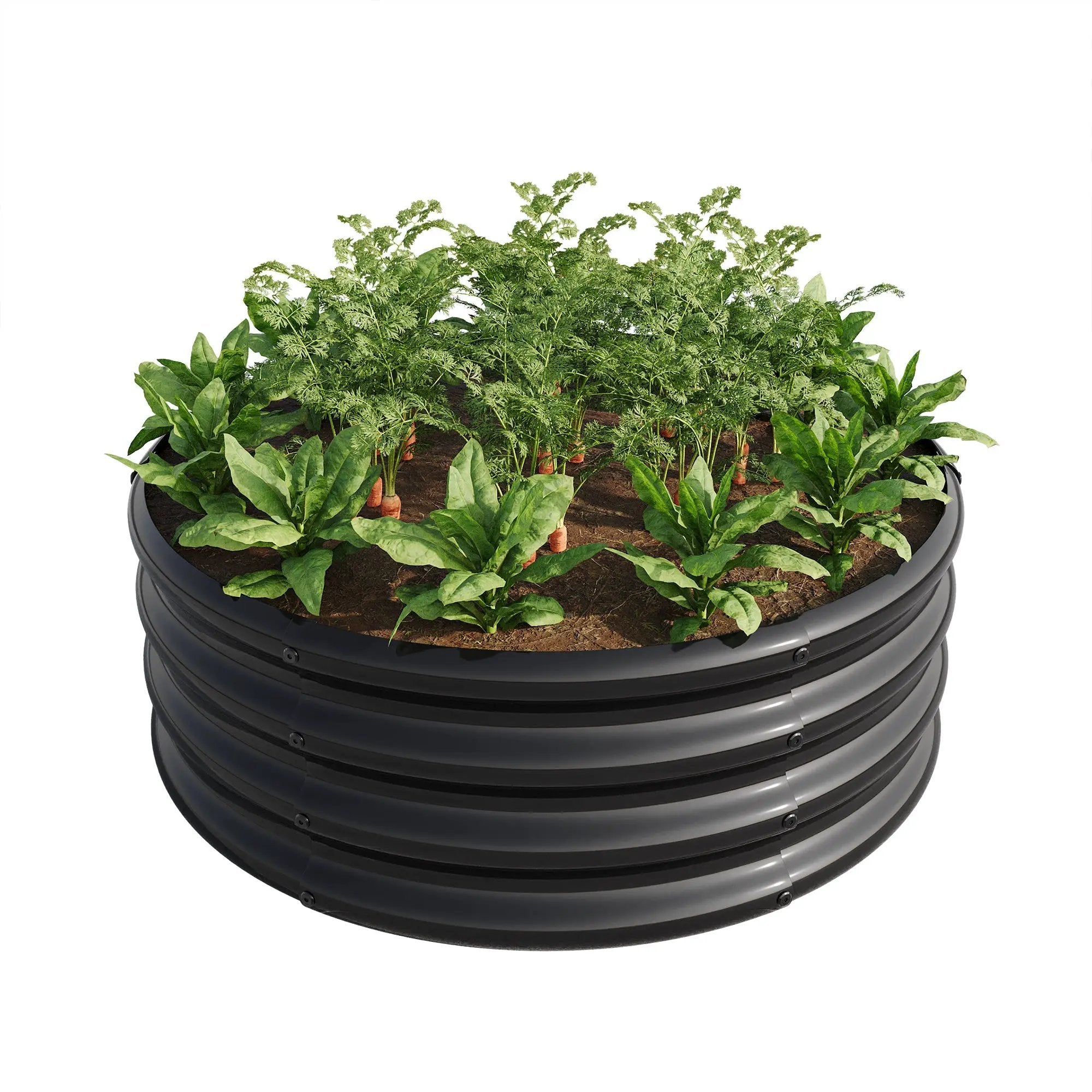 34" Tall Round Raised Garden Bed by HouseOfZazla