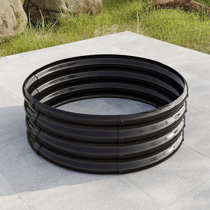 34" Tall Round Raised Garden Bed by HouseOfZazla