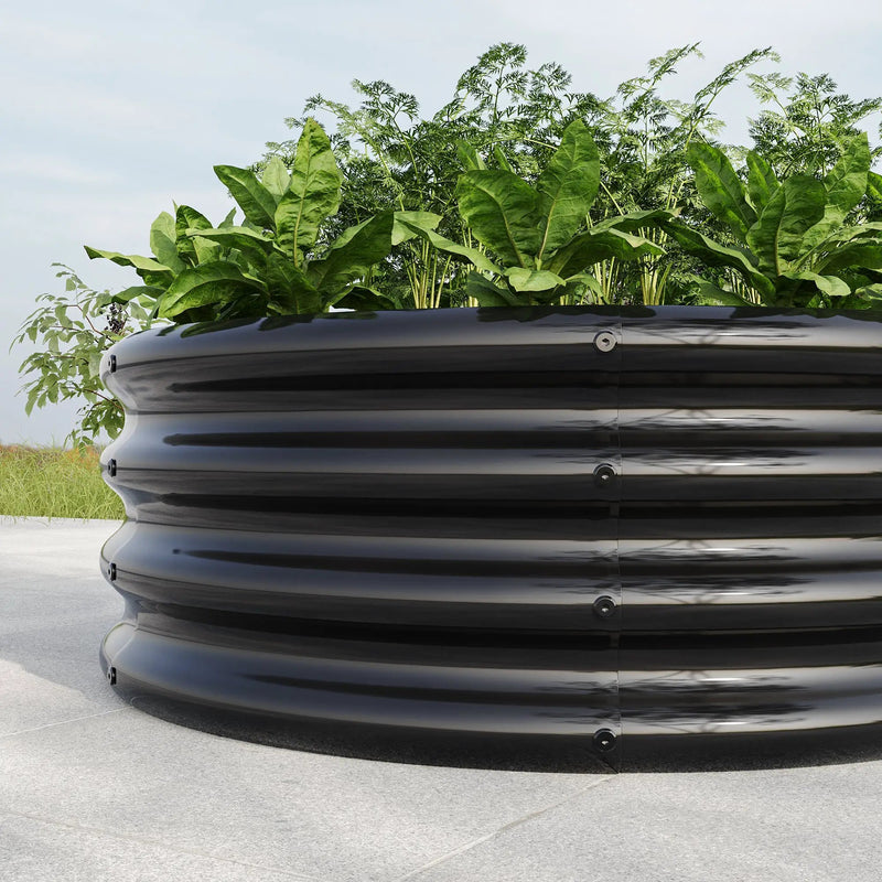 34" Tall Round Raised Garden Bed by HouseOfZazla