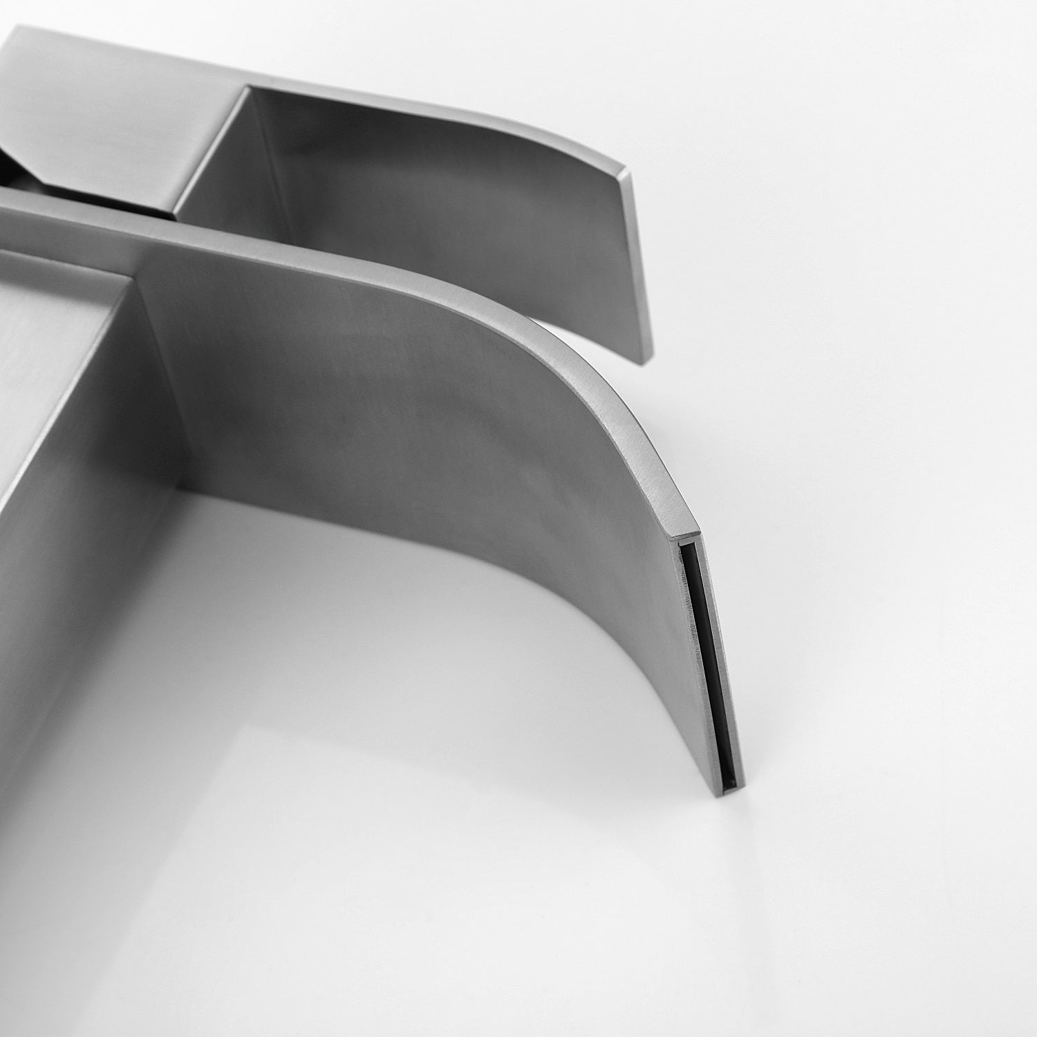 Waterfall Spout Bathroom Faucet, Single Handle Vanity Sink Faucet by HouseOfZazla