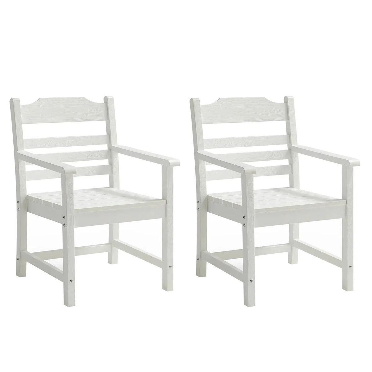 Patio Dining Chair with Armset Set of 2, Pure by HouseOfZazla