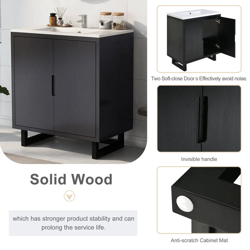 30" Bathroom Vanity Set with Sink by HouseOfZazla