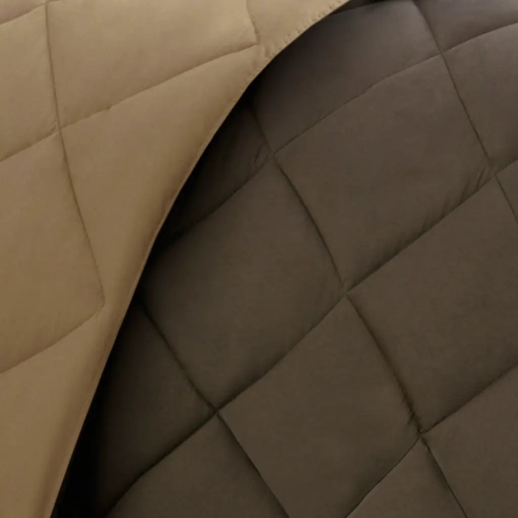 King 3M Scotchgard Diamond Quilting Reversible Down Alternative Comforter Set by HouseOfZazla