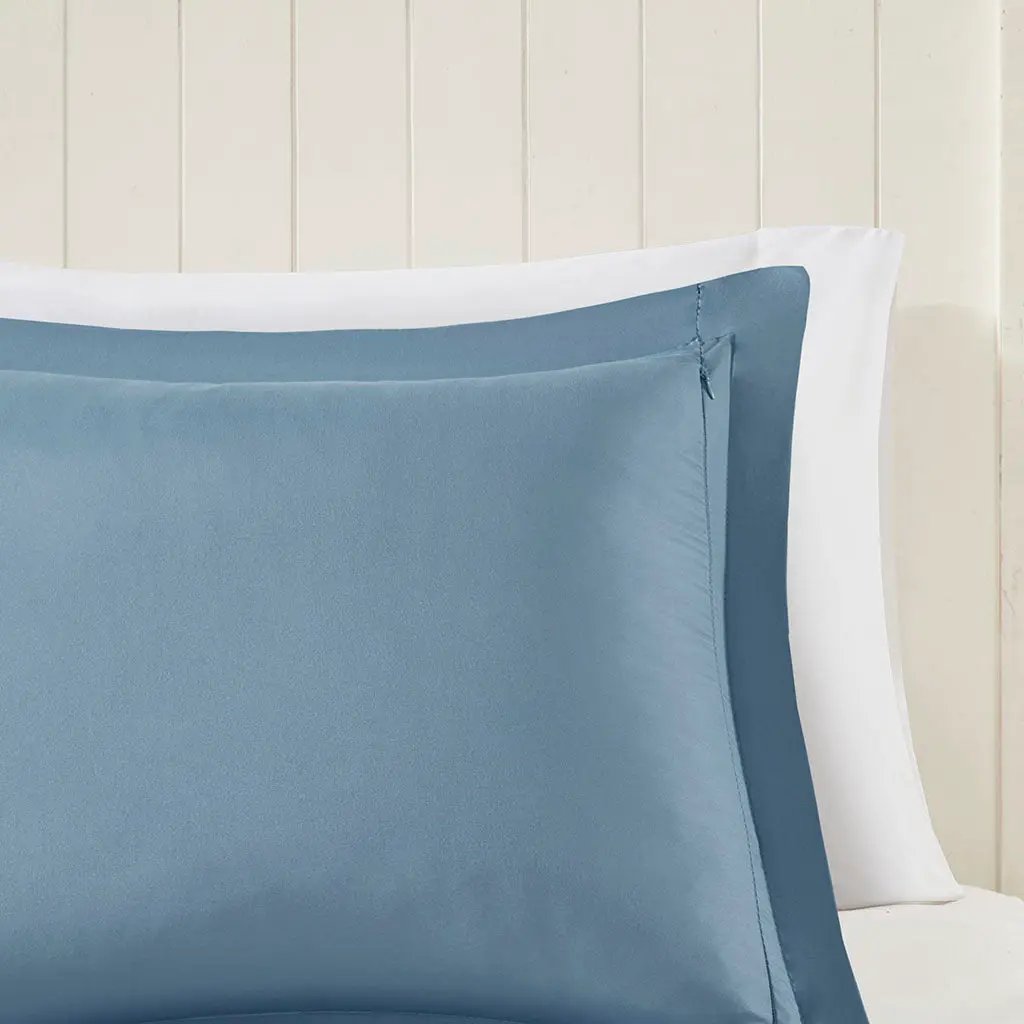 Twin/Twin XL 3M Scotchgard Diamond Quilting Reversible Down Alternative Comforter Set by HouseOfZazla