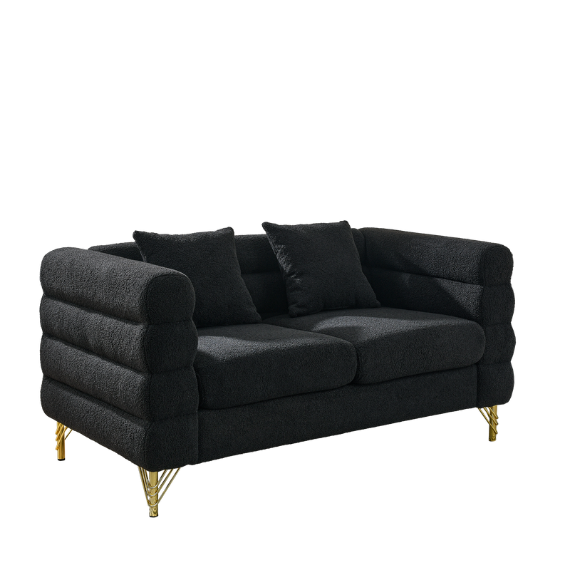 60-Inch Oversized 2-Seater Sectional Sofa by HouseOfZazla