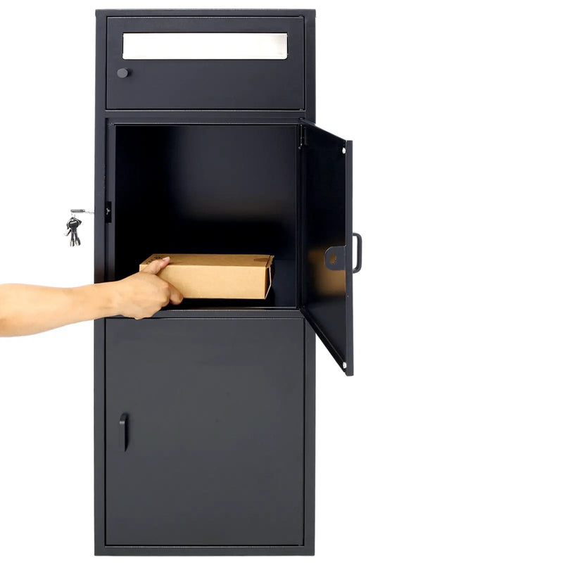 Large Steel Freestanding Floor Parcel Package Drop Box by HouseOfZazla