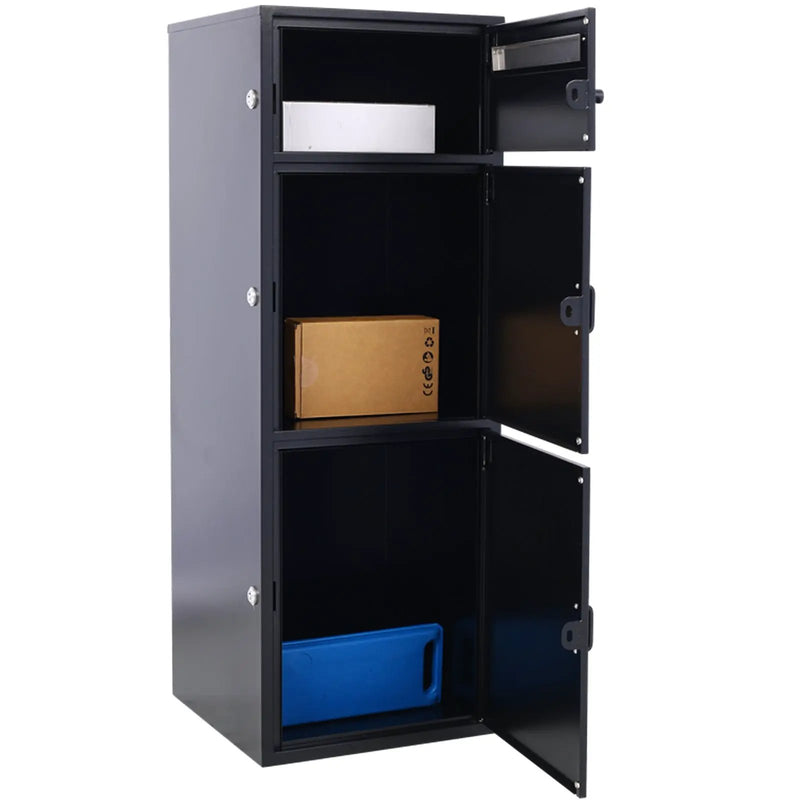 Large Steel Freestanding Floor Parcel Package Drop Box by HouseOfZazla
