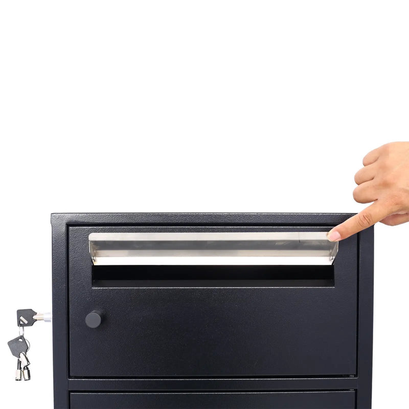 Large Steel Freestanding Floor Parcel Package Drop Box by HouseOfZazla