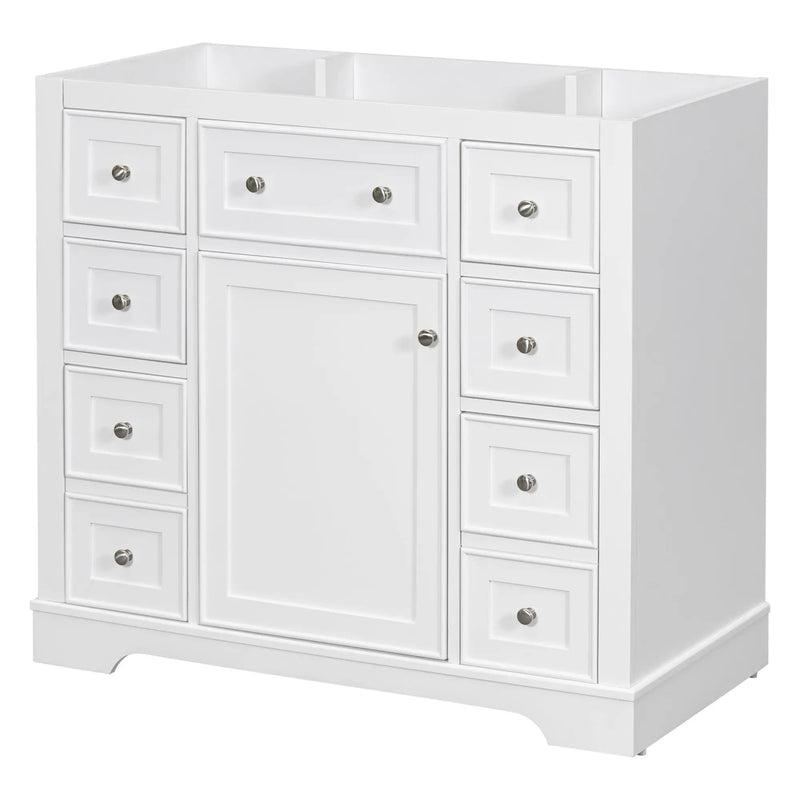 36" Bathroom Vanity without Sink, Cabinet Base Only by HouseOfZazla