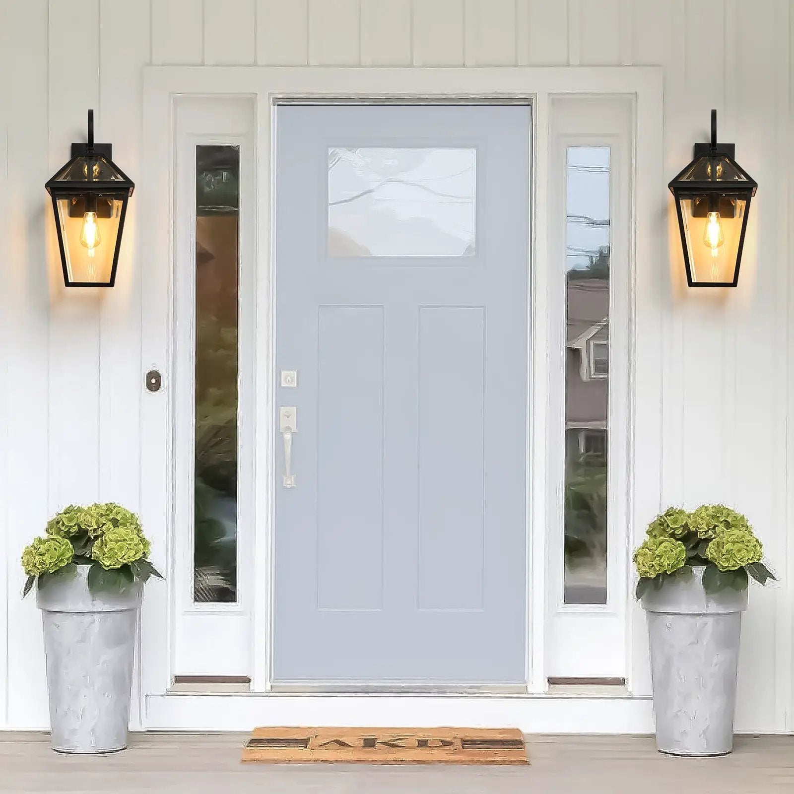 21" Outdoor Wall Lantern Light – Modern by HouseOfZazla
