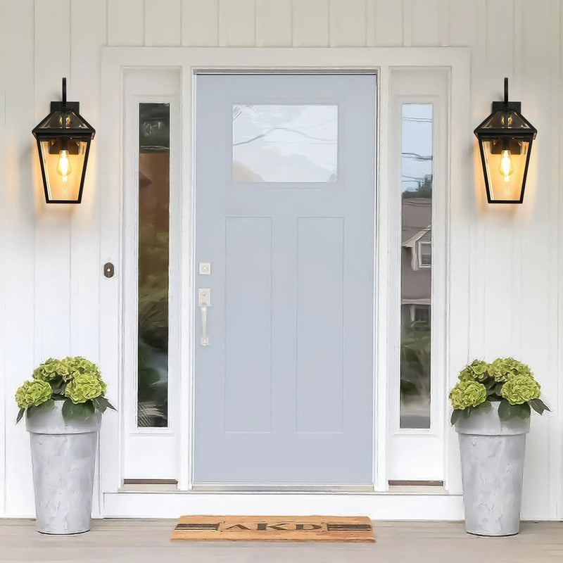 21" Outdoor Wall Lantern Light – Modern by HouseOfZazla