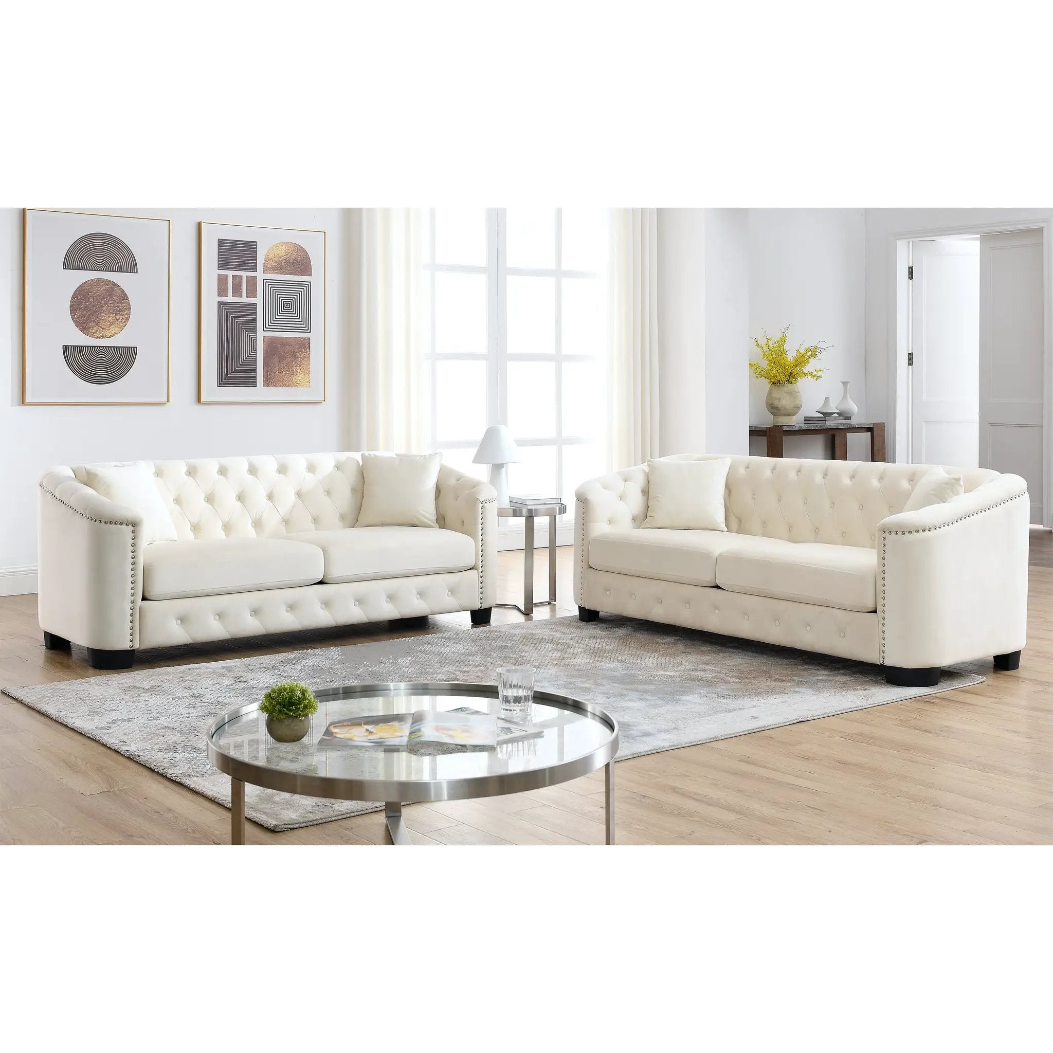 Velvet Chelsfield Sofa Set by HouseOfZazla
